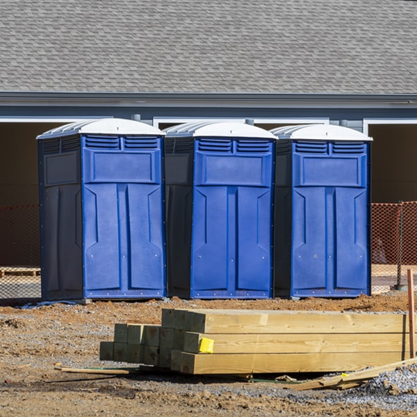 how often are the portable restrooms cleaned and serviced during a rental period in Belmont